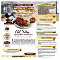 Training Sukses Membuat Ayam Bakar Untuk Usaha Serta Olahan Ungkepan, Minggu 08 September 2019