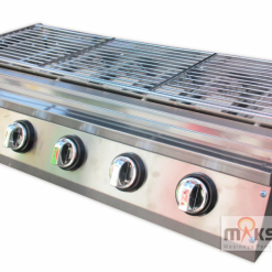 Alternative view of Mesin Pemanggang Serbaguna Stainless 6 Tungku Gas Grillo MKS-PG6