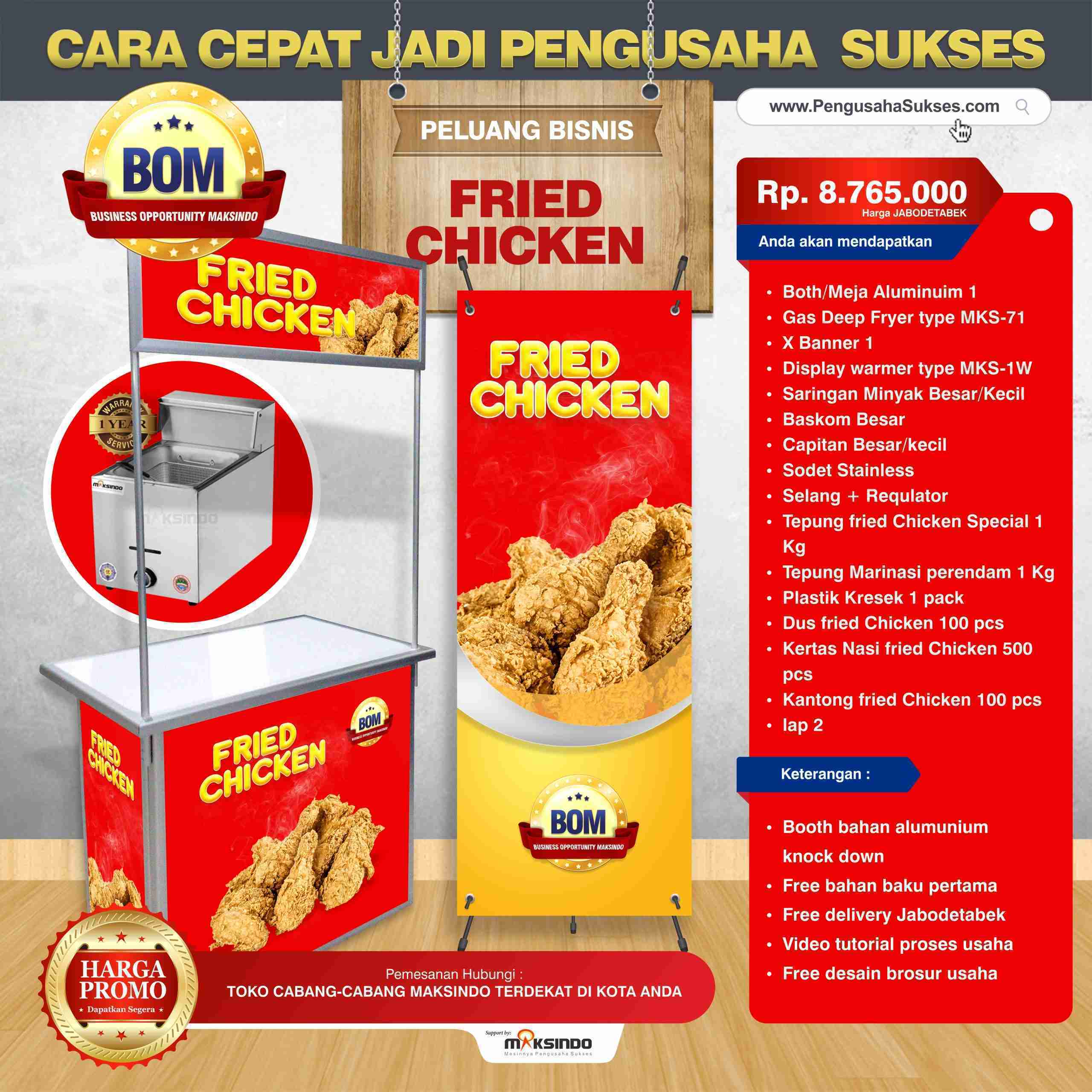 Paket Usaha Fried Chicken Program BOM