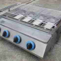 Alternative view of Mesin Pemanggang Serbaguna Stainless 4 Tungku Gas Grillo MKS-PG4