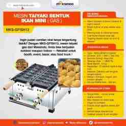 Mesin Taiyaki Bentuk Ikan Mini (GAS) MKS-GFISH12