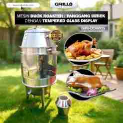 Mesin Duck Roaster Grillo-DCA60GS – Panggang Bebek dengan Tempered Glass Display