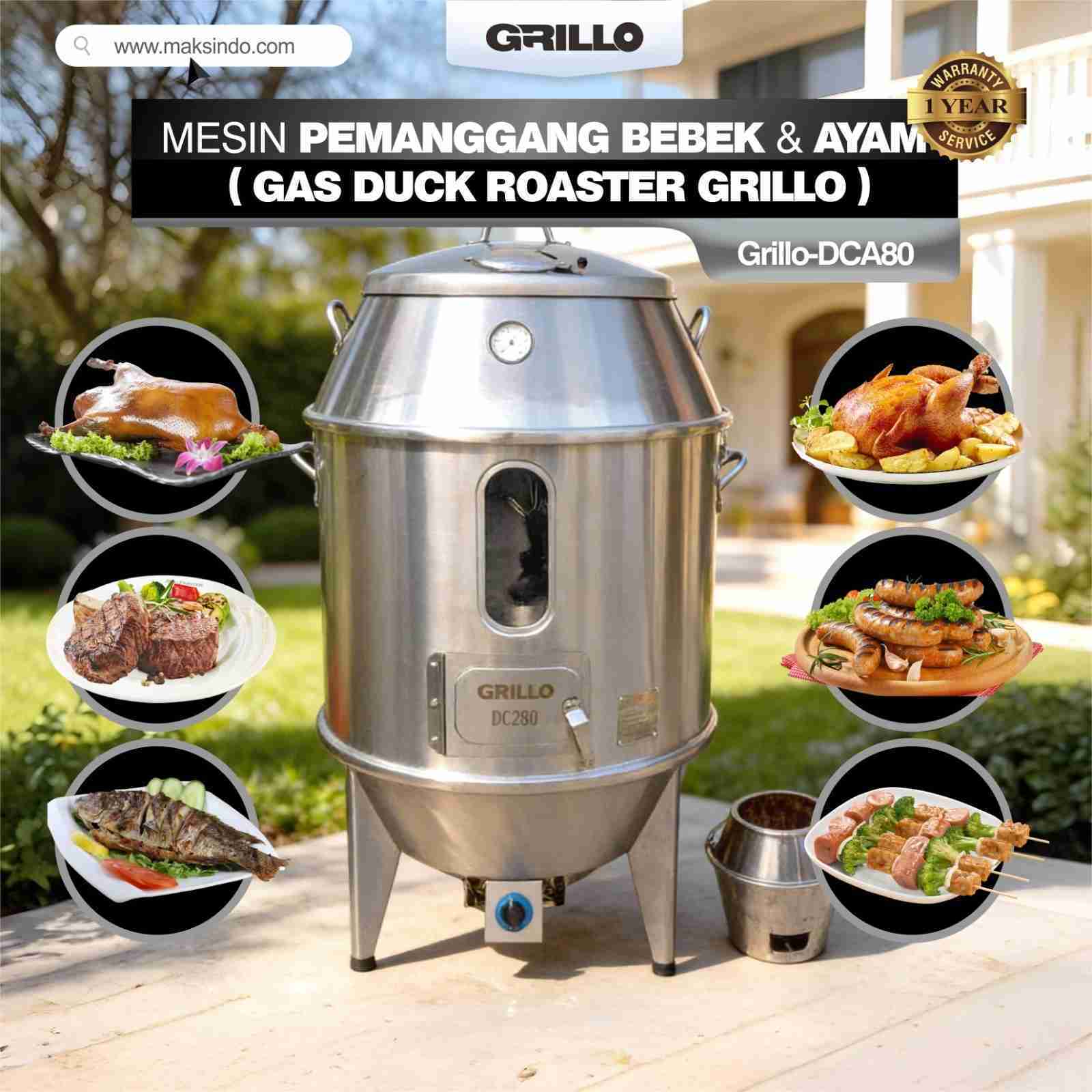 Mesin Gas Duck Roaster Grillo-DCA80 – Panggang Bebek-Ayam