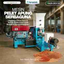 Mesin Pelet Apung Serbaguna AGR-DEX150 Diesel (10 Cetakan)