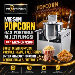 Mesin Popcorn Gas Portable Multifungsi MKS-CRM200