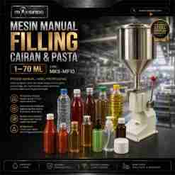 Mesin Manual Filling Cairan dan Pasta 1-70 ml MKS-MF10